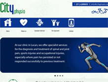 Tablet Screenshot of cityphysio.ie
